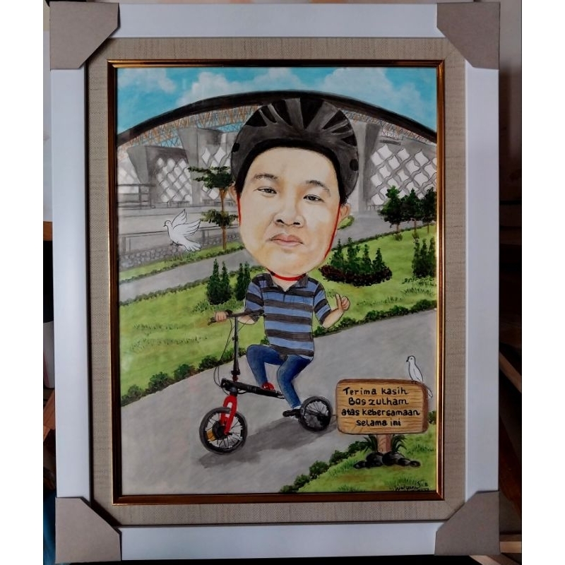 Lukis wajah/Karikatur A2 / Karikatur paper