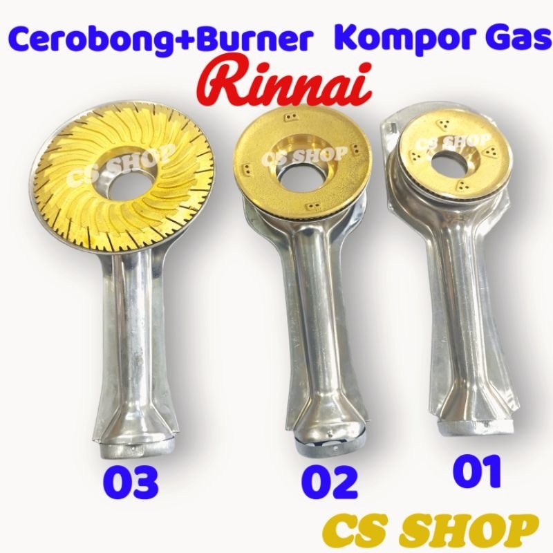 Cerobong+burner kompor gas rinnai/tungku+burner untuk kompor gas rinnai