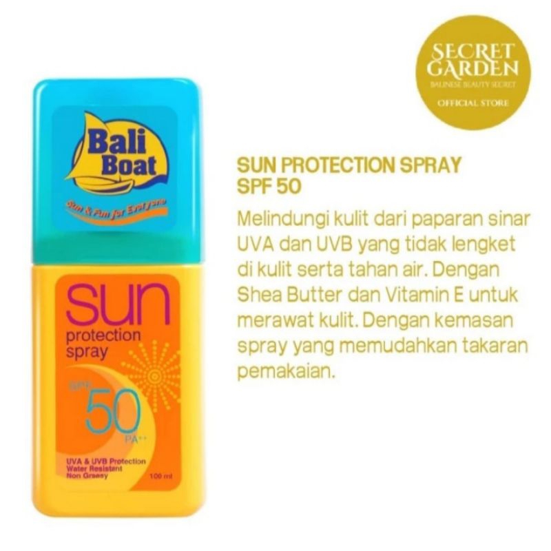 Bali Boat Sun Protection Spray SPF 50 100ml