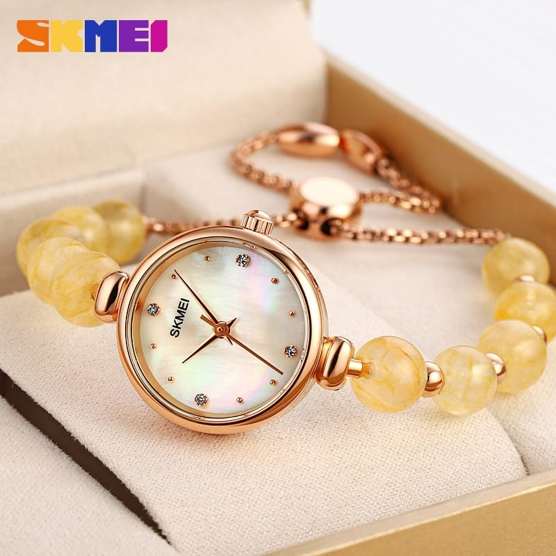 JAM TANGAN MODEL GELANG SKMEI 1983//SKMEI 1983 JAM TANGAN WANITA ANALOG TALI MUTIARA STAINLESS//JAM TANGAN ORIGINAL WATERRESISTENT