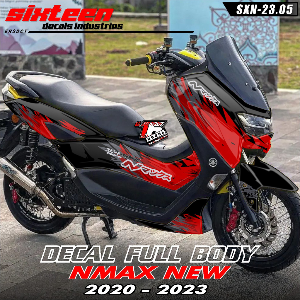 (COD) Decal Sticker Yamaha NMAX NEW 2020 2021 2022 2023 Fullbody / Fullblok Motif Desain Racing Terb