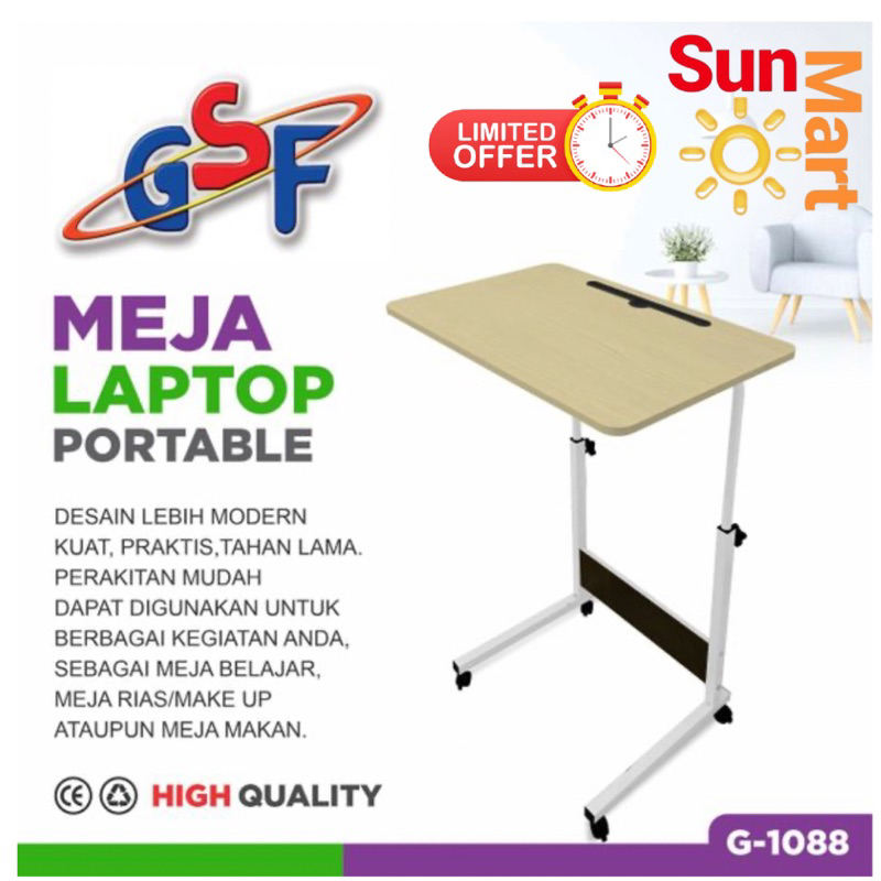 Meja Laptop Portable GSF Adjustment Tinggi Size