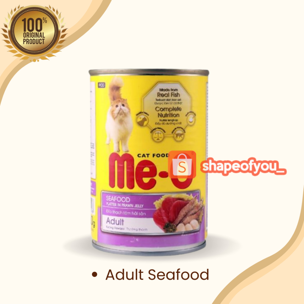 Meo Kaleng 400gr Tuna Makanan Kucing Basah Me-O Can Cat Wet Food All Varian 400 Gr