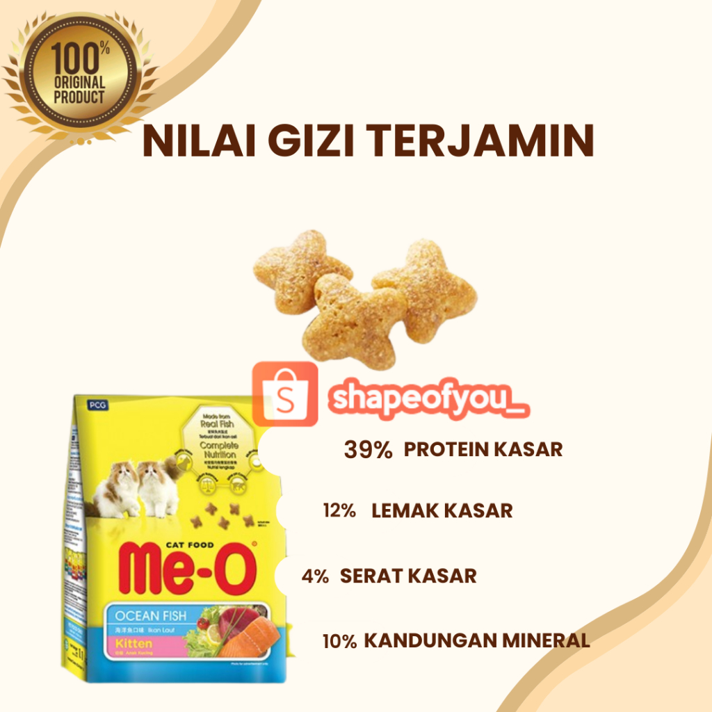 Meo Repack Kitten Persian no Freshpack Makanan Kering Kucing Me-O Dry Cat Food All Varian