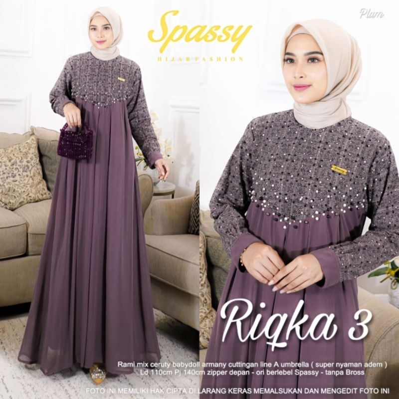 Spassy Riqka 3 Maxy Dress Original By Spassy Hijab