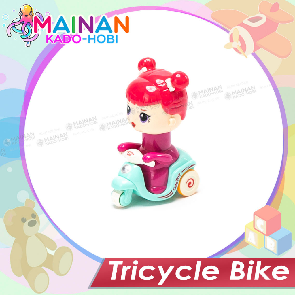 MAINAN ANAK KARAKTER BONEKA LOL PRESSURE CAR BALAP MOTOR VESPA