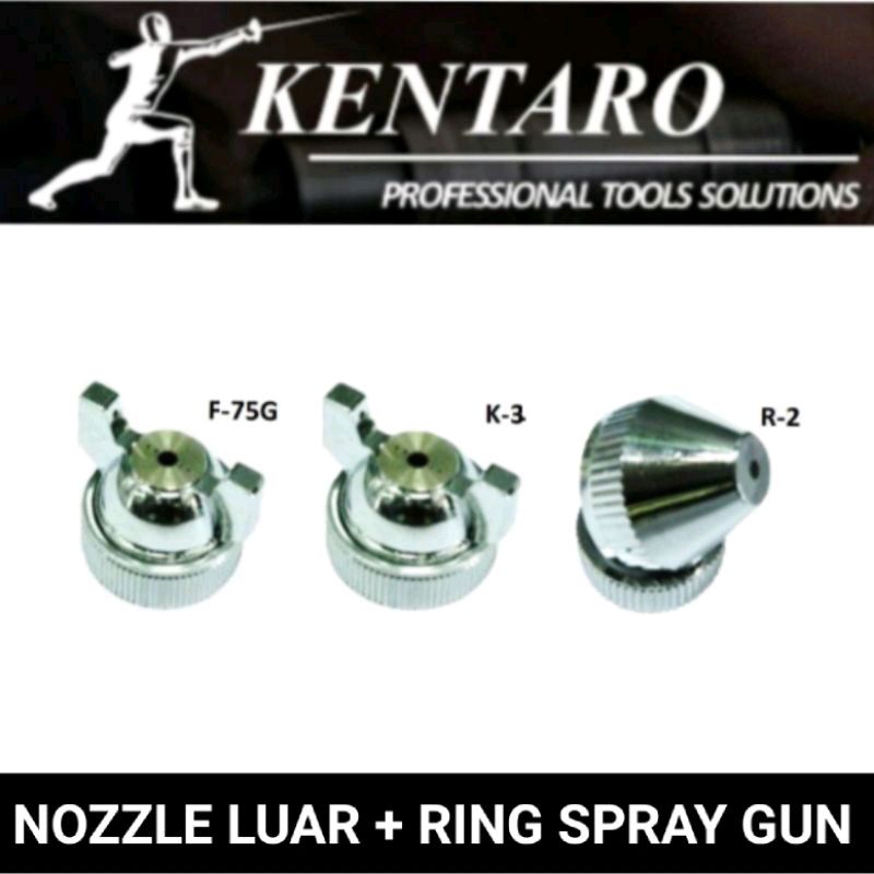 mata nozzle / jarum / tabung spray gun / semprotan cat Kentaro Japan quality