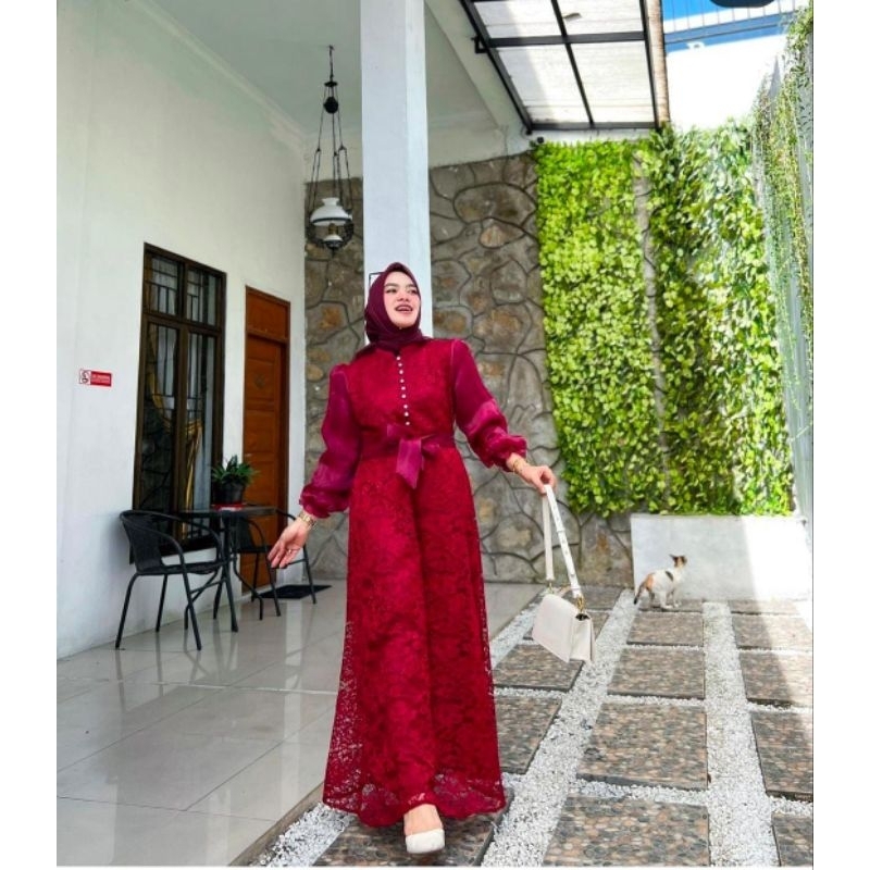 GAMIS BURKAT ORGANZA BISA COD