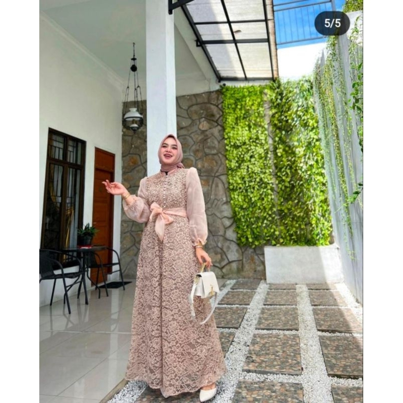 GAMIS BURKAT ORGANZA BISA COD