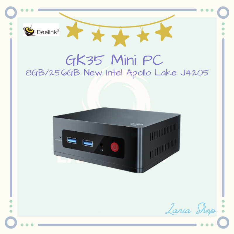 BEELINK GK35 Mini PC - RAM 8GB ROM 256GB - New Intel Apollo Lake J4205