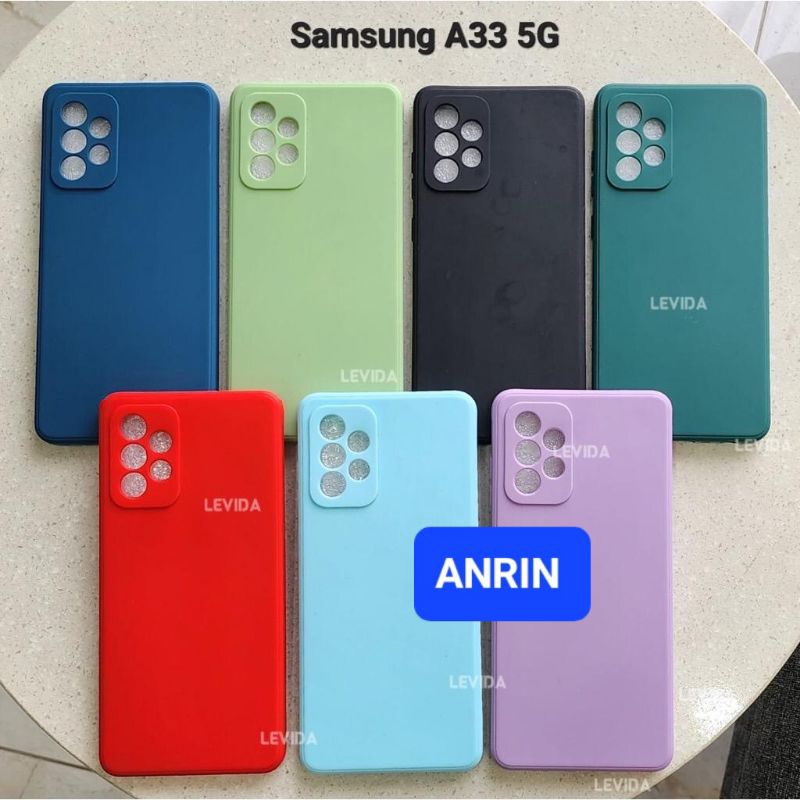 SAMSUNG A33 5G CASE MACARON SQUARE ANTI NODA CASING SOFTCASE SILIKON