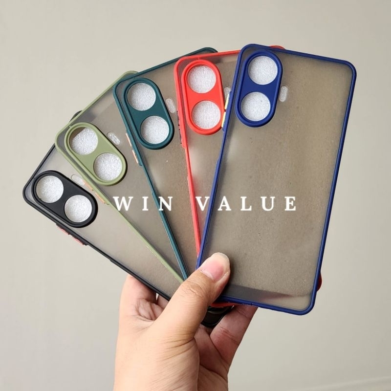 Realme C55 nfc Case Dove Matte + Kamera Protect Case Realme C55 nfc