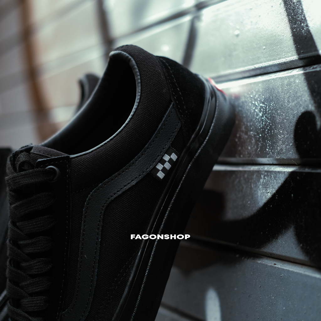 VANS SKATE PRO OLDSKOOL PRO SKATE BLACKOUT ORIGINAL 100%