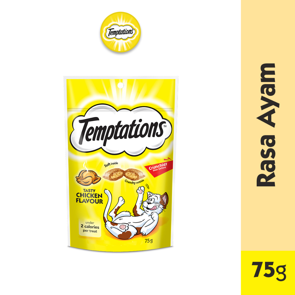 Temptations Snack Kucing Multivarian 75 gr - Isi 2