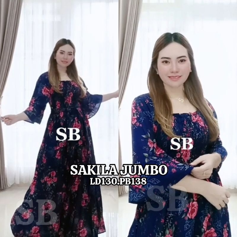 sakila dress bali jumbo xxl bigsize dress smoke sabrina