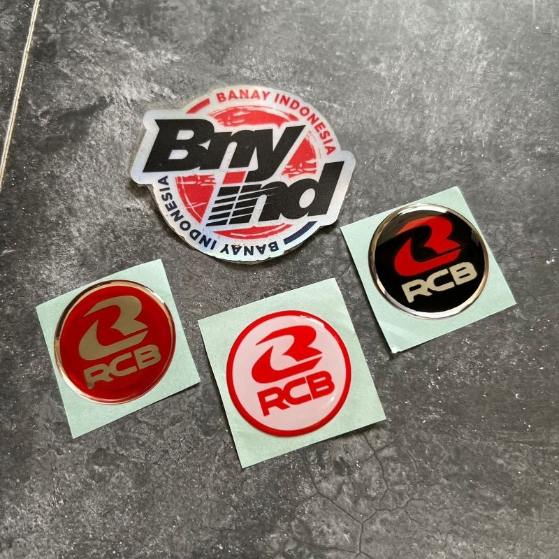 Sticker Emblem KALIPER Stiker Emblem RCB Timbul