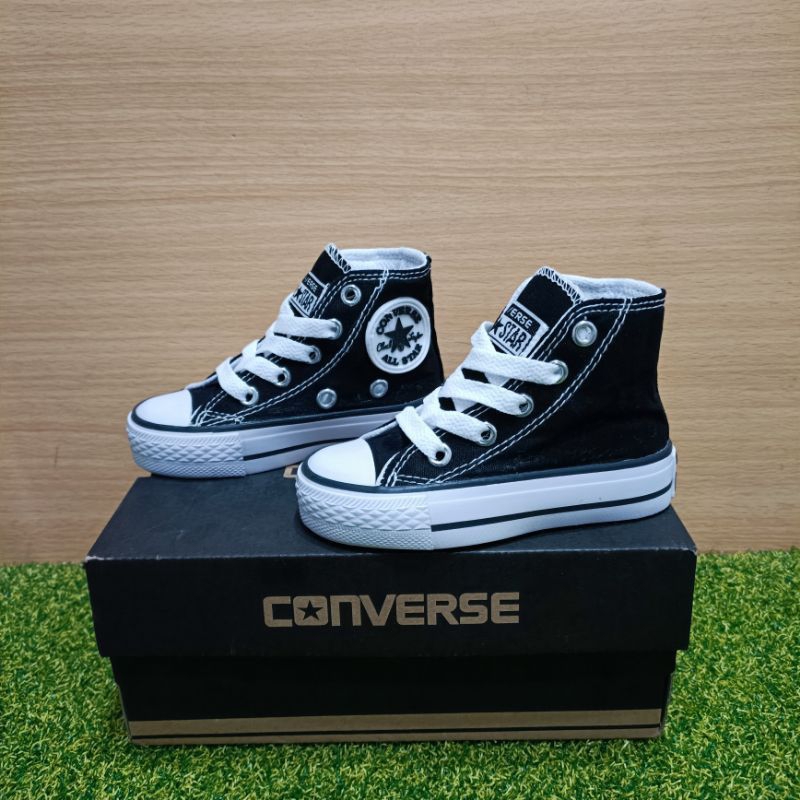 Sepatu Converse Anak Unisex Sekolah Warna Hitam Laki Laki dan Perempuan
