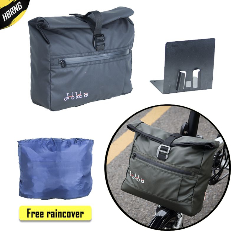 TAS FRONTBLOCK SEPEDA LIPAT HBRNG ROLTOP SELEMPANG WATERPROOF