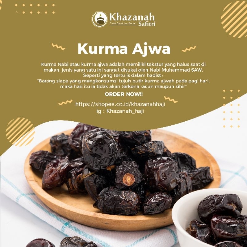 

Kurma Ajwa Super / Kurma Nabi 1kg Original
