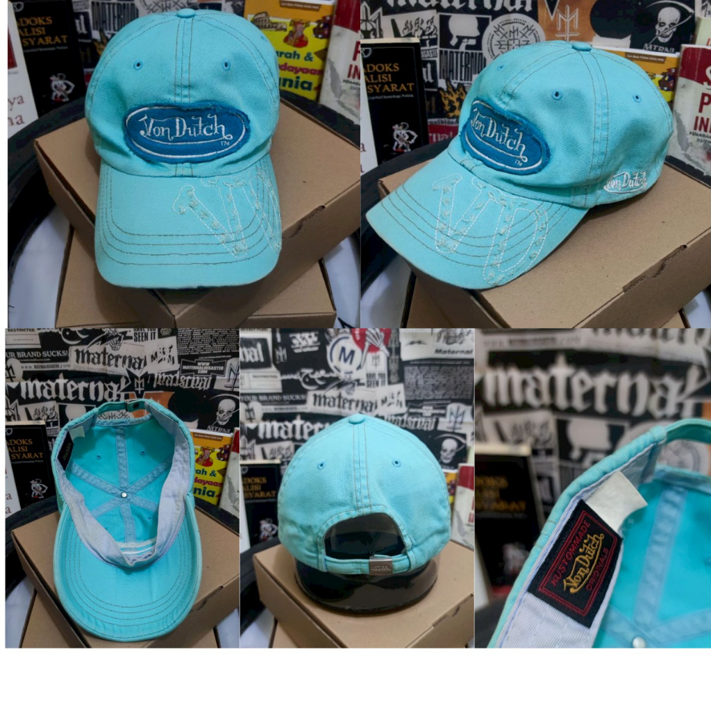 VonDutch Ripped Cap Blue Original