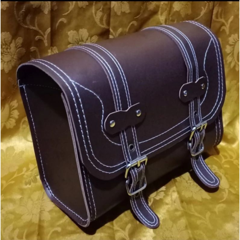 Side Bag Motor W175.Aksesoris Tas Backrack Kawasaki W175