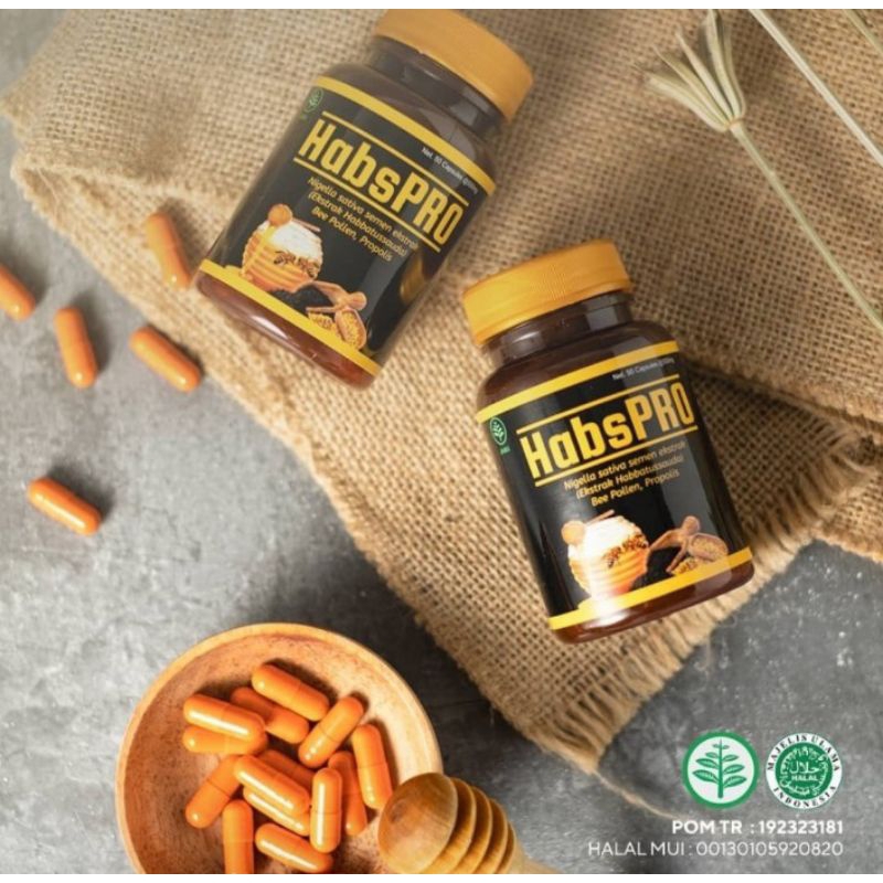 

HabsPRO KEMASAN TERBARU 1 BOX ISI 55 KAPSUL
