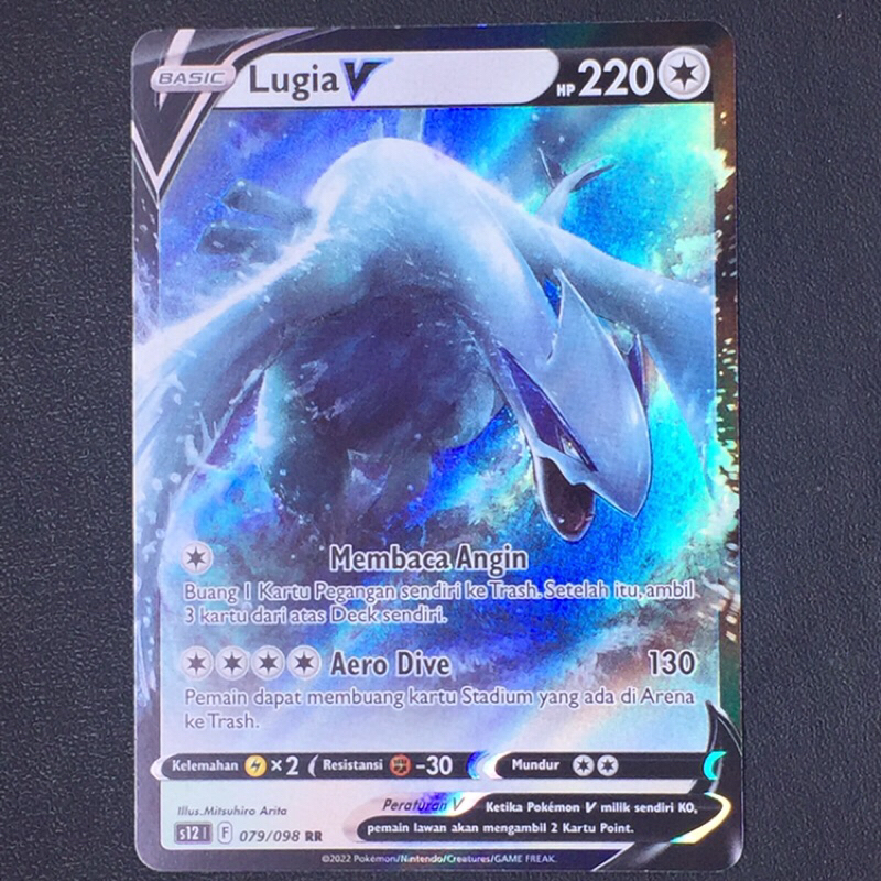 KARTU POKEMON LUGIA V INDONESIA HOLO