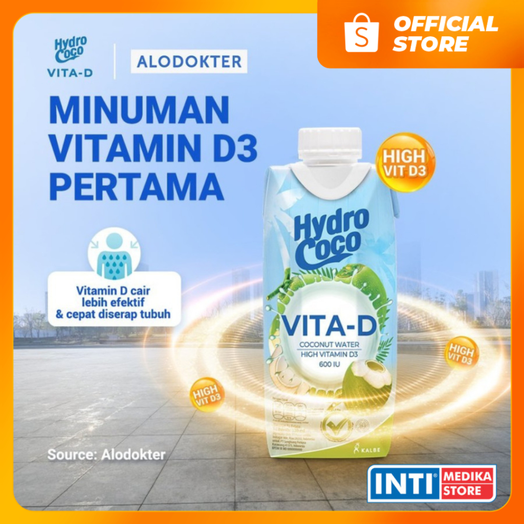 

HYDRO COCO - Minuman Air Kelapa VITA D | Vitamin D3 Jaga Imun Tubuh