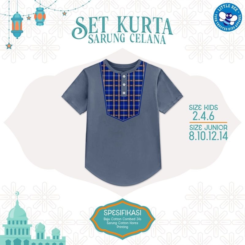 Kaos Kurta Anak Laki-laki 1-12 Tahun