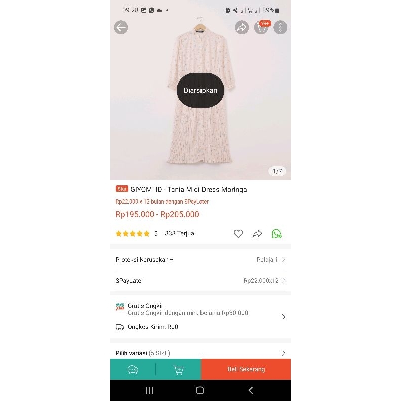 Preloved Tania Giyomi Dress