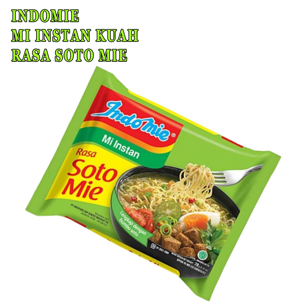 MIE INSTAN KUAH* INDOMIE RASA SOTO MIE 70g* KUAH SOTO
