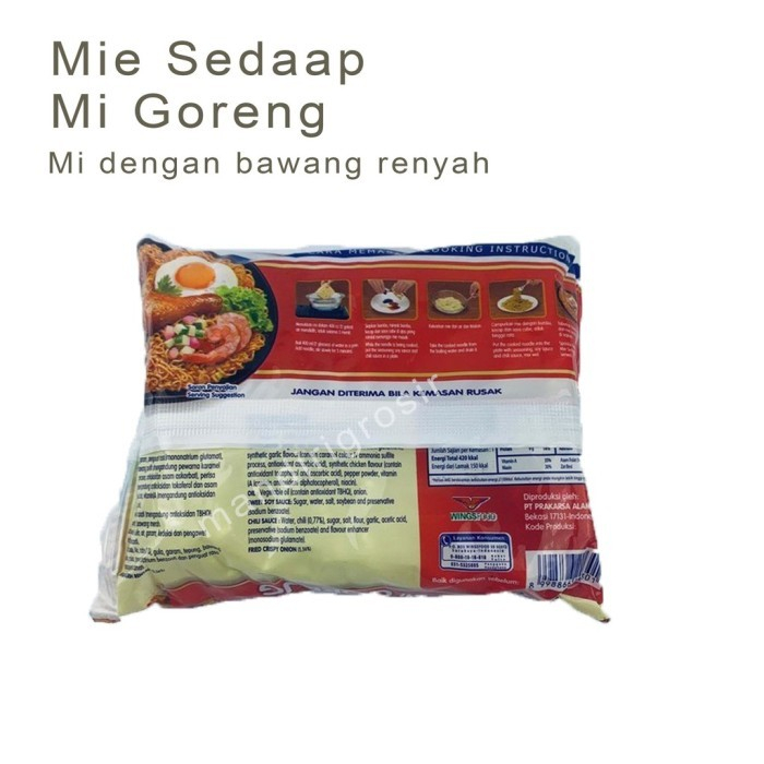 Mie * goreng * dengan bawang renyah * Mie sedaap