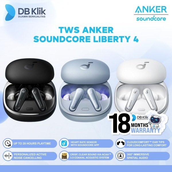 TWS Anker Soundcore Liberty 4 ANC A3953 - Earphone Anker A3953