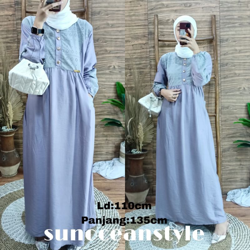 Gamis Valecia Wanita Dress Wanita New Arrival Allsize