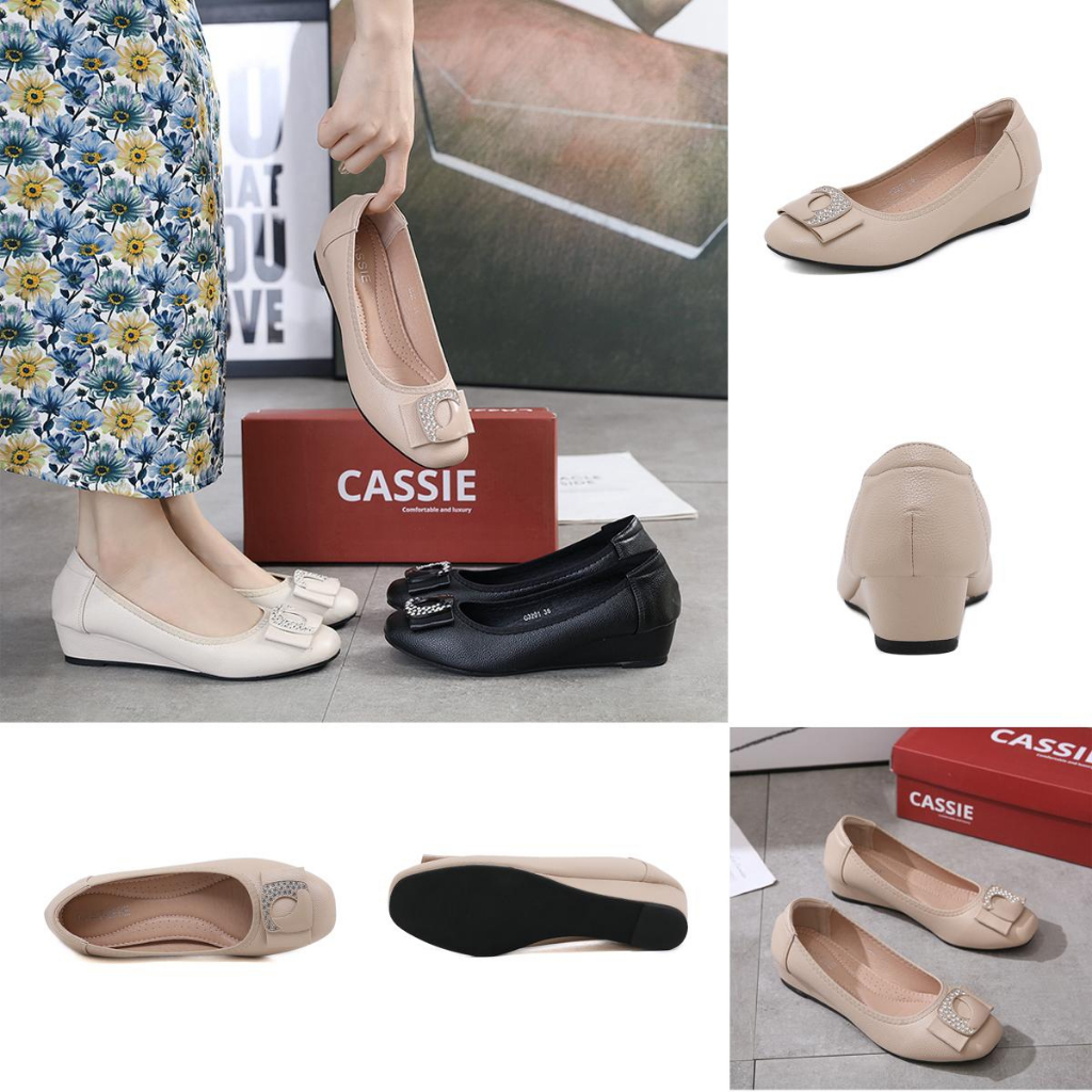 GSW Sepatu flatshoes wanita kerja Import wedges kerja wanita ( G3201 ) sepatu kerja wanita