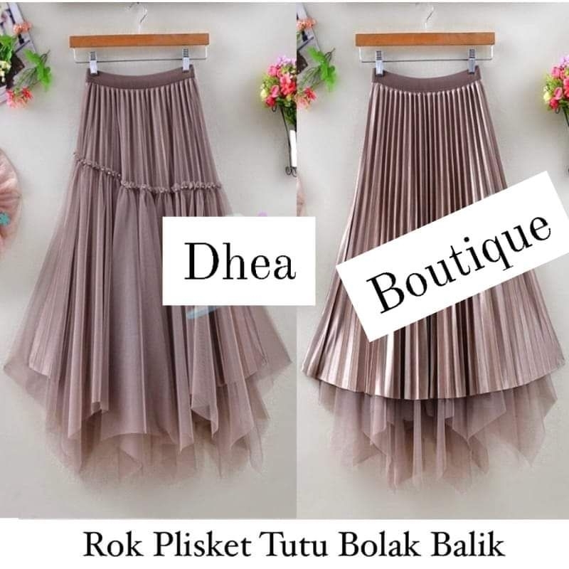 DHEAAFIECCENA/ROK TUTU IMPORT PANJANG/ROK TUTU IMPORT BOLAK BALIK VELVET