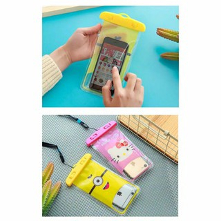 Waterproof HP Anti Air Motif Hello Kitty Doraemon DLL Water Proof Renang Motif Lucu