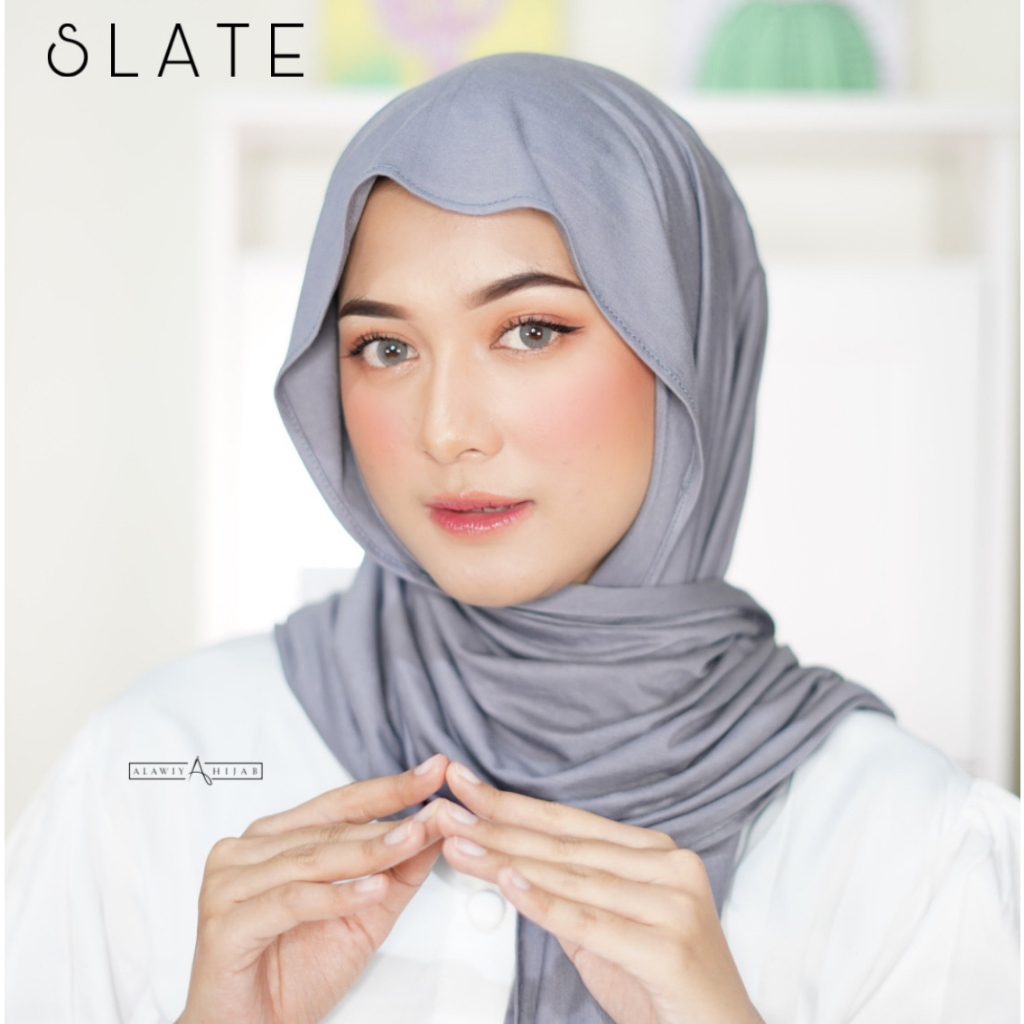 Alawiyahijab - Hema Shawl Oval  [Beli 2 Lebih Murah] ( Pashmina Kaos Rayon Oval Grade A Alawiyahijab ) Image 6