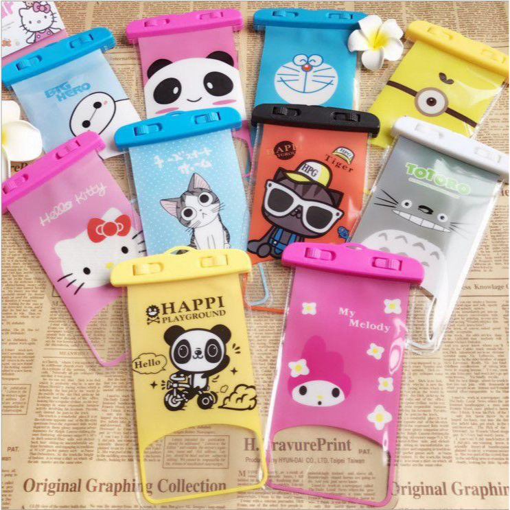 [WINNIE THE POOH]Sarung Handphone Anti Air / Waterproof Handphone