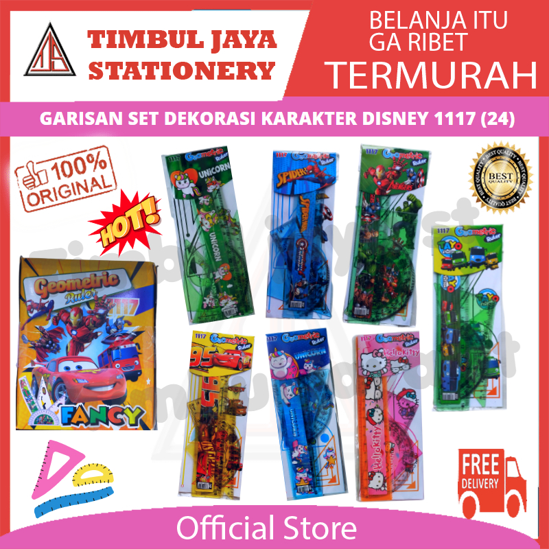 

Pengaris set lengkap SD Ruler set geometric Penggaris 1 set lengkap sekolah karakter lucu dan unik garisan pola lengkap karakter aesthetic Avenger Cars Hello Kitty Princess Spiderman Tayo Unicorn 1117