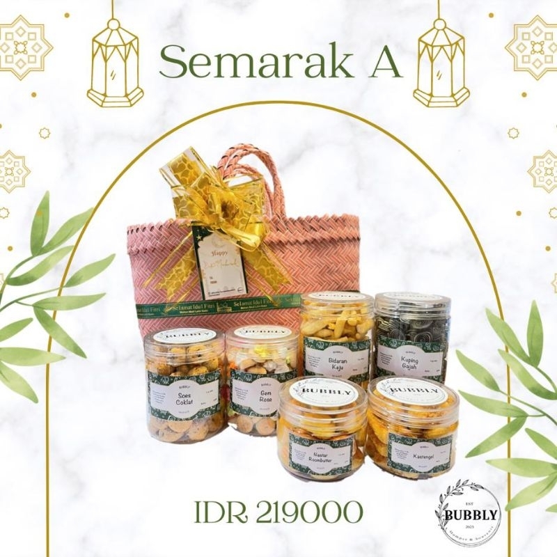 

[ Bubbly ] Paket Hamper Lebaran kue kering premium SEMARAK