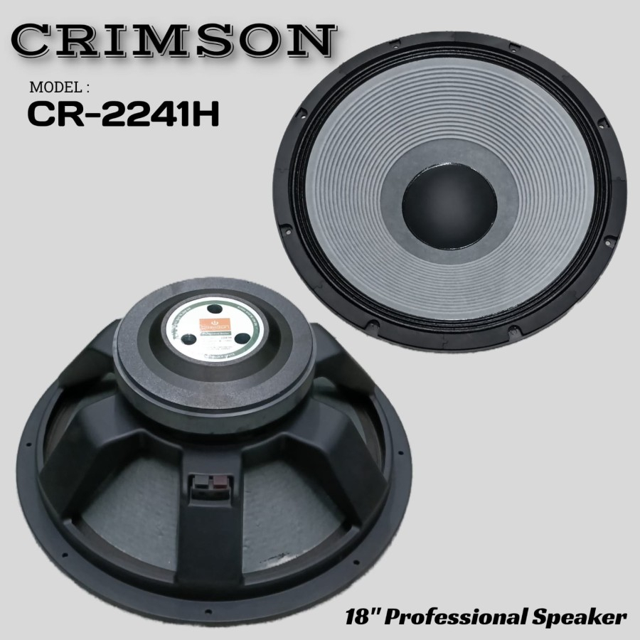 KOMPONEN SPEAKER CRIMSON CR-2241 H SPEAKER 18 INCH CR-2241H