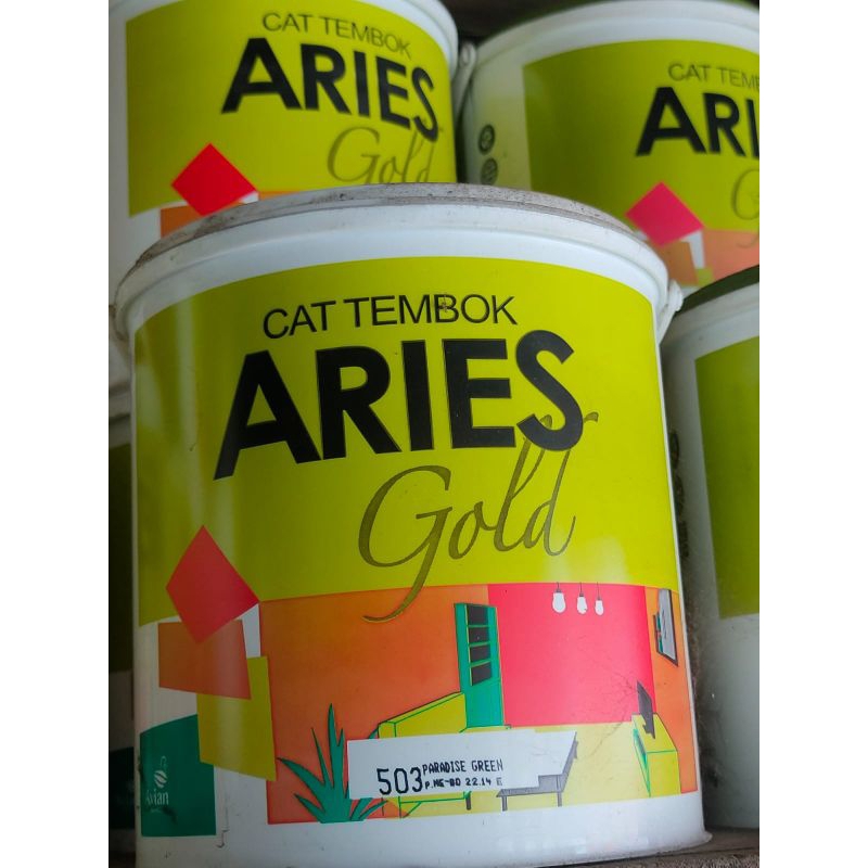 Cat ARIES gold cat tembok 5kg