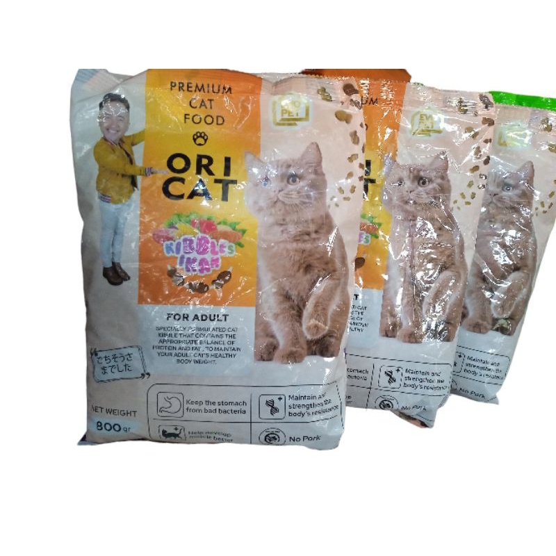 Makanan Kucing Ori Cat Adult Kible ikan kemasan New 800gr Makanan Kucing Dryfood