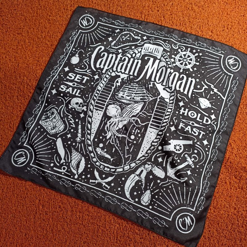 Slayer bandana Nirvana / Captain Morgan Best Quality ( Terlaris )