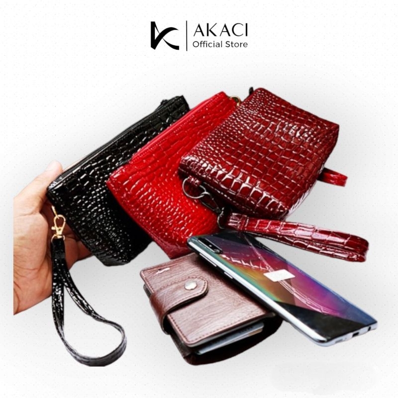 Dompet Hp Croco 01-0000 Wallet Wanita Pouch Uang Multifungsi ANDIN THR