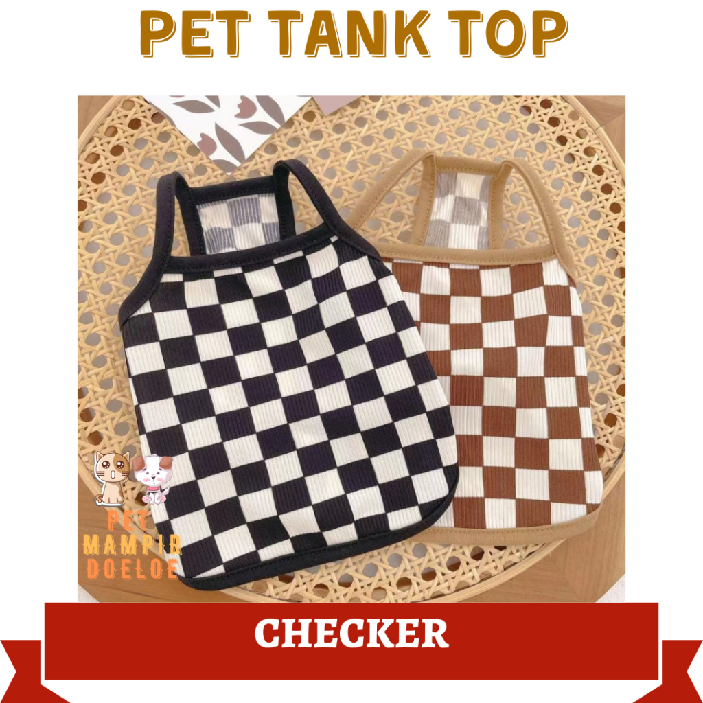 Baju Anjing CATUR CHECKER