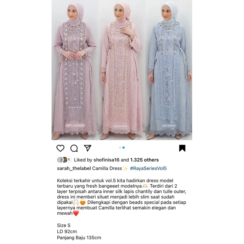 SARAH THE LABEL CAMILLA DRESS