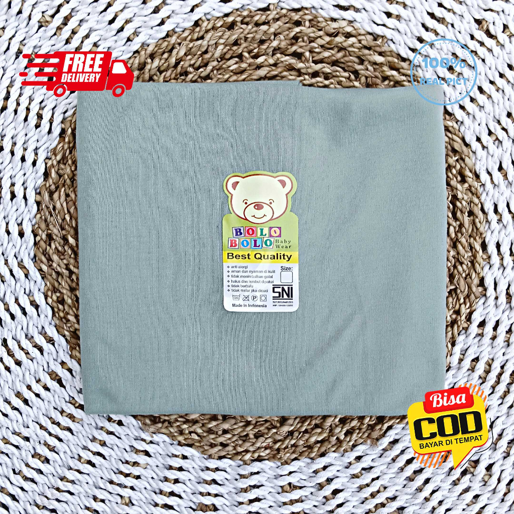 SALE 7.7 - 3 PCS PERNEL BAYI BEDONG BAYI KAOS BOLO-BOLO SERIES HIJAU