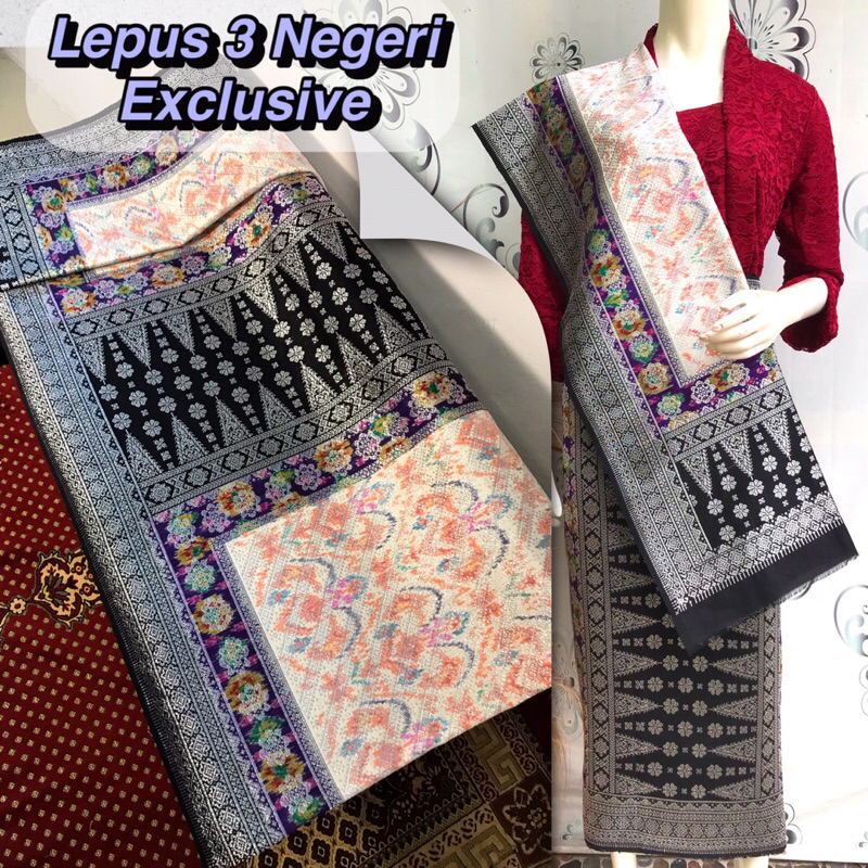 Songket Lepus 3 Negeri Exclusive-Asli Tenun Tangan palembang